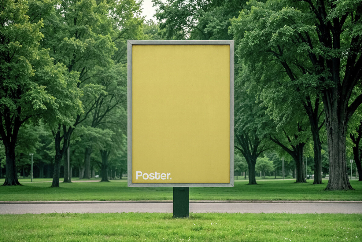 A4 Poster Signage Mockup 1