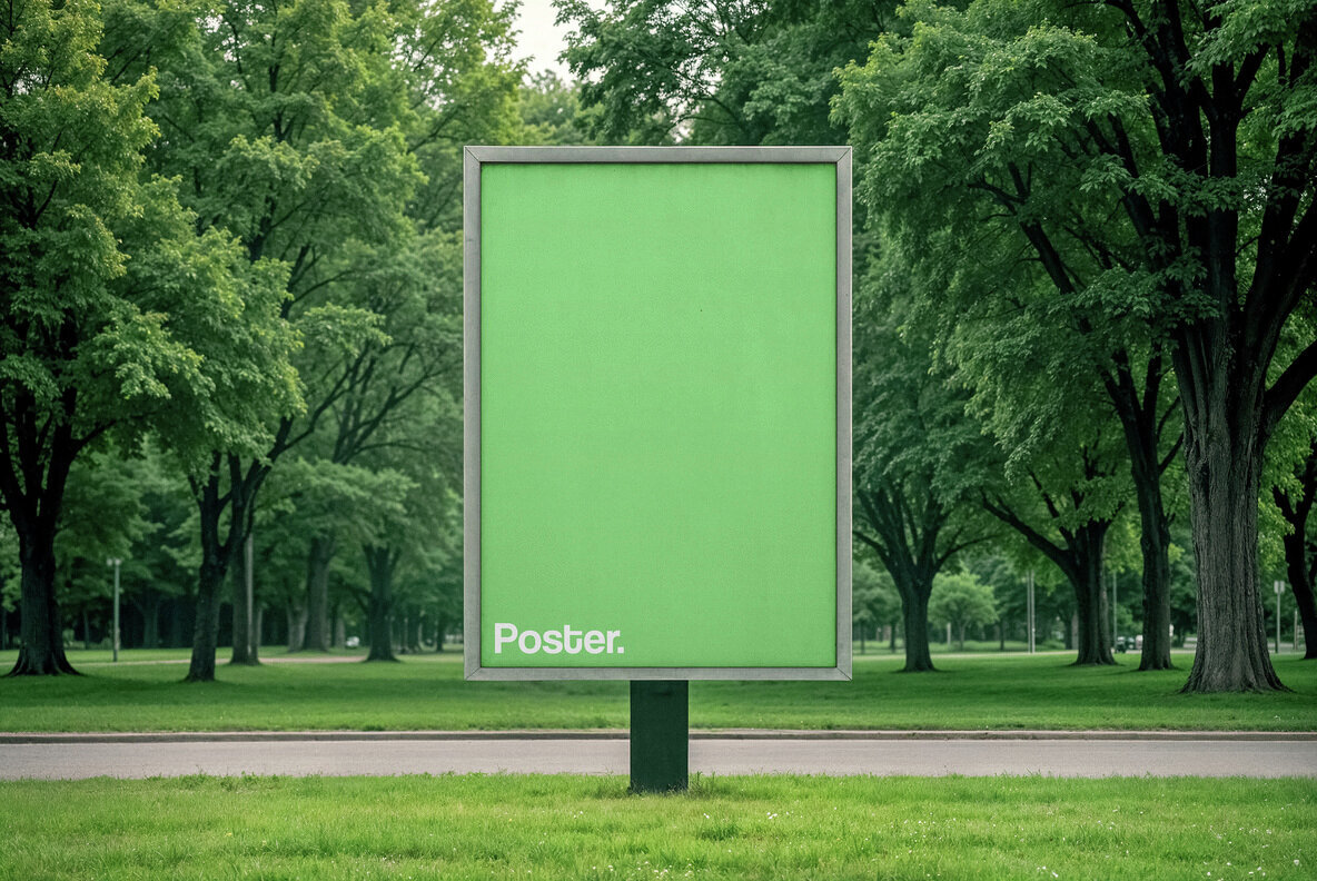 A4 Poster Signage Mockup 2