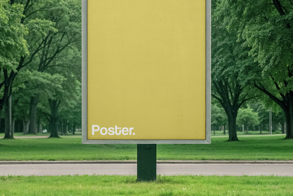 A4 Poster Signage Mockup 3