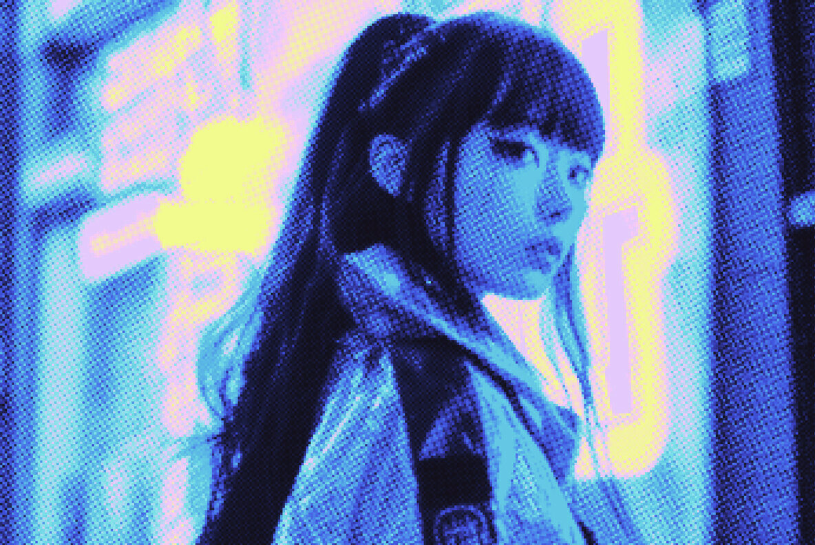 Neon Pixels Photo Effect 3