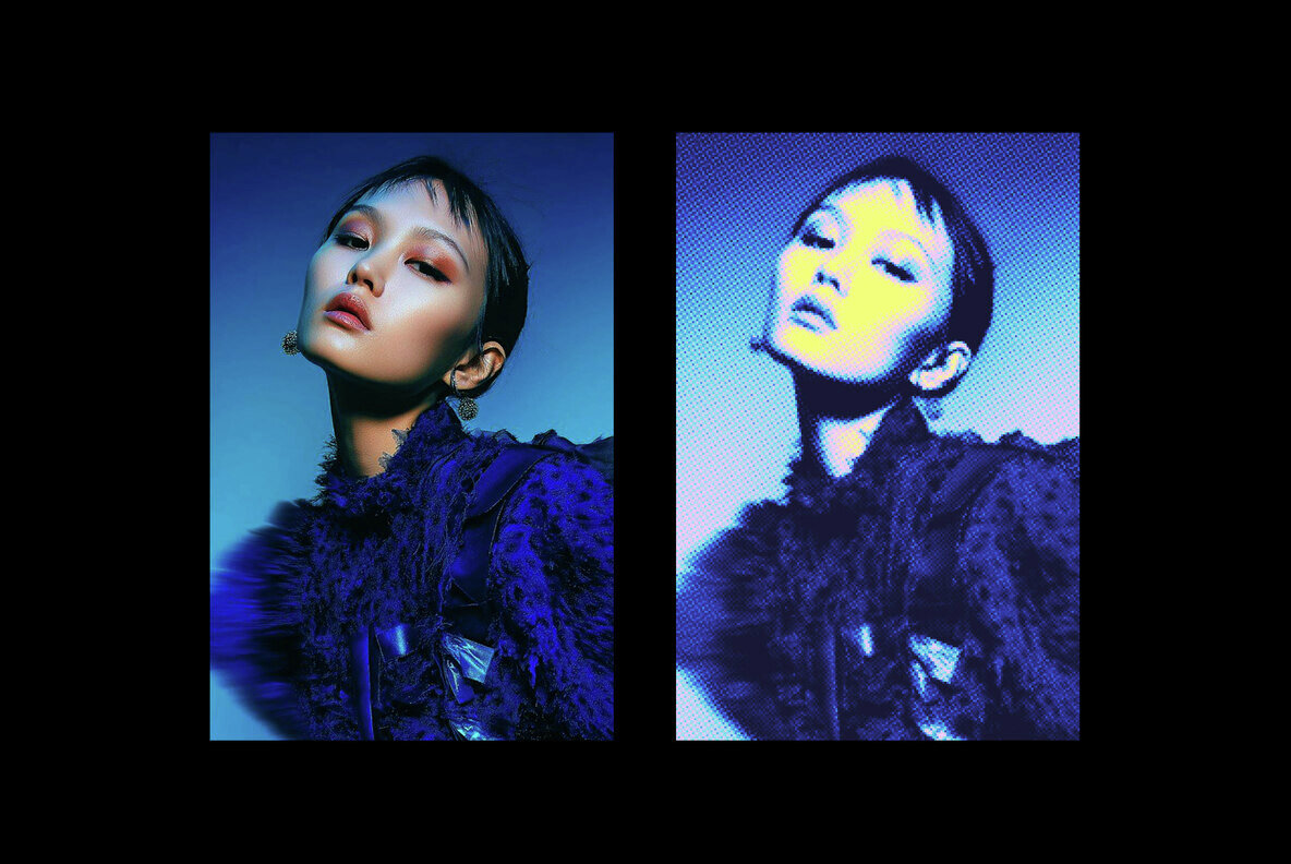 Neon Pixels Photo Effect 7