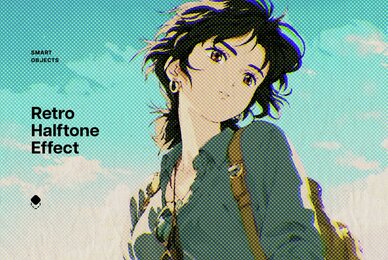 Retro Halftone Design Effect