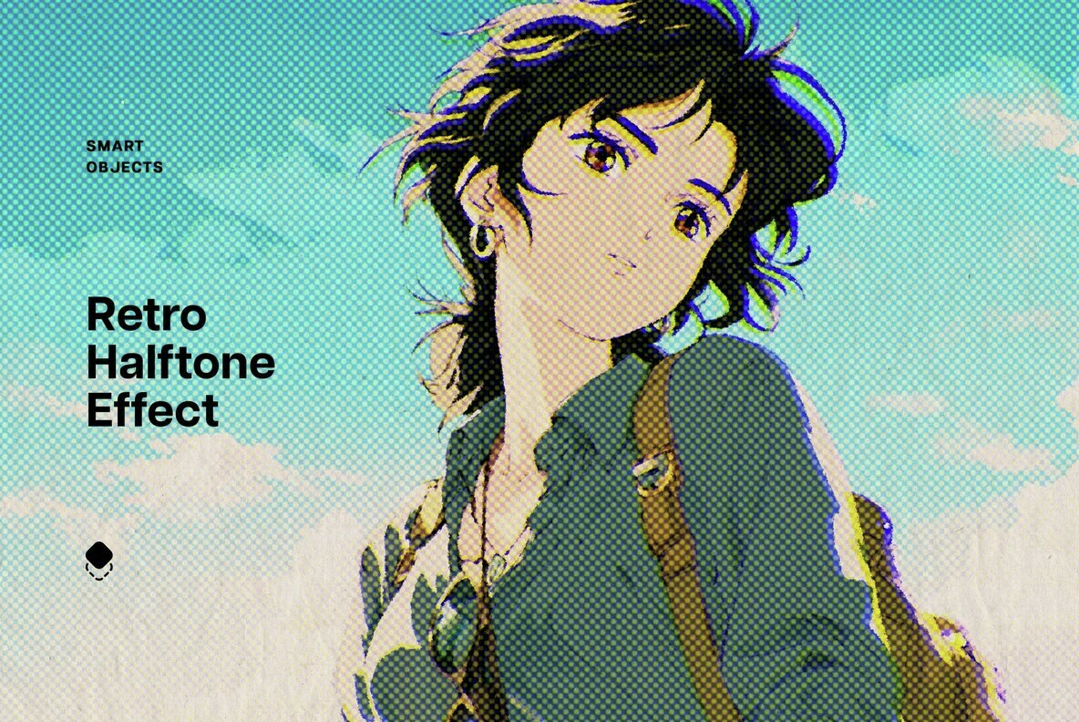 Retro Halftone Design Effect 1