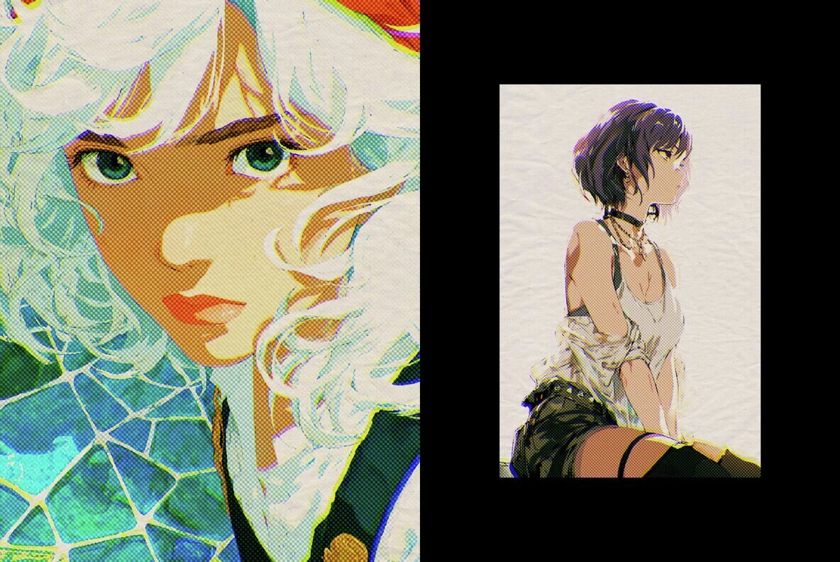 Retro Halftone Design Effect 2