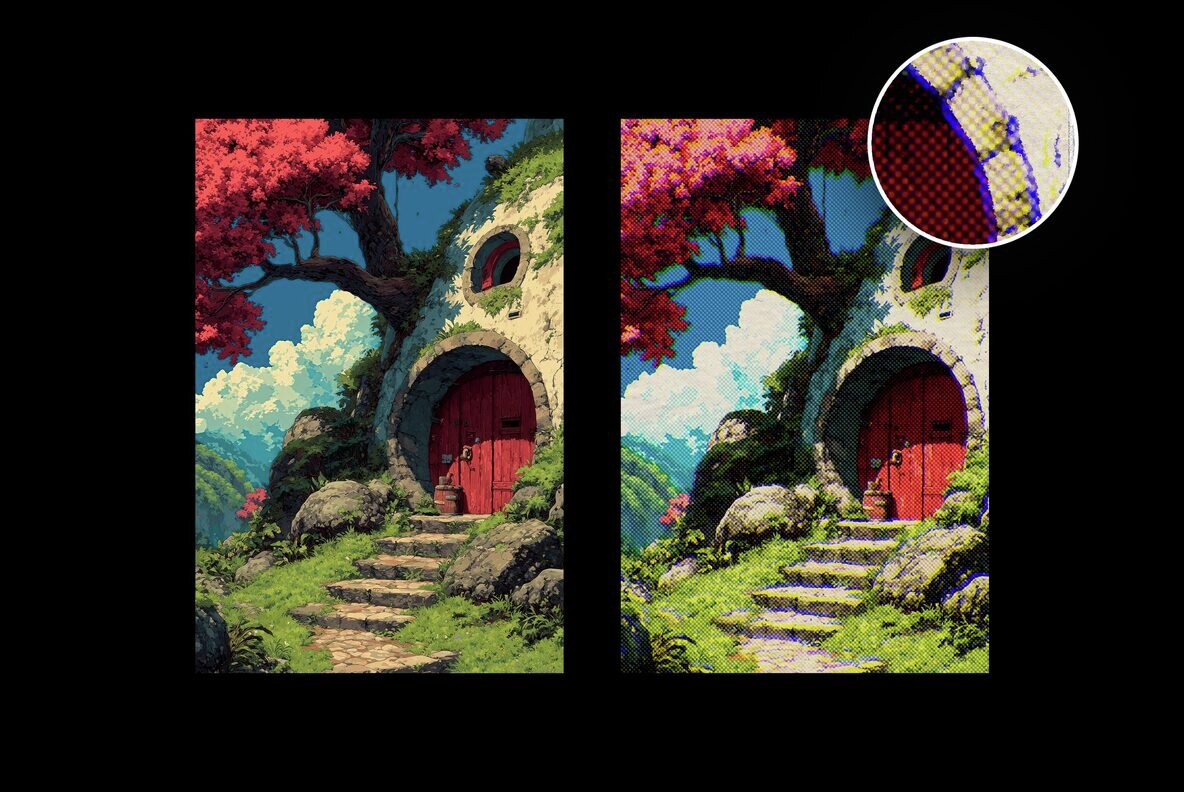 Retro Halftone Design Effect 4