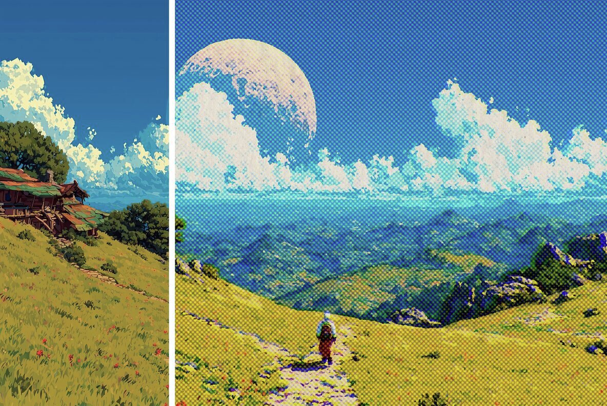 Retro Halftone Design Effect 5