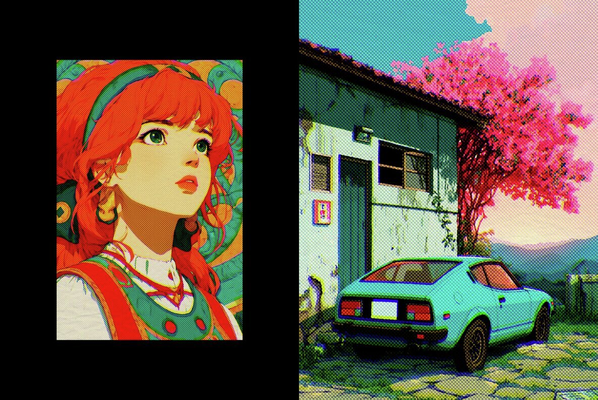 Retro Halftone Design Effect 6