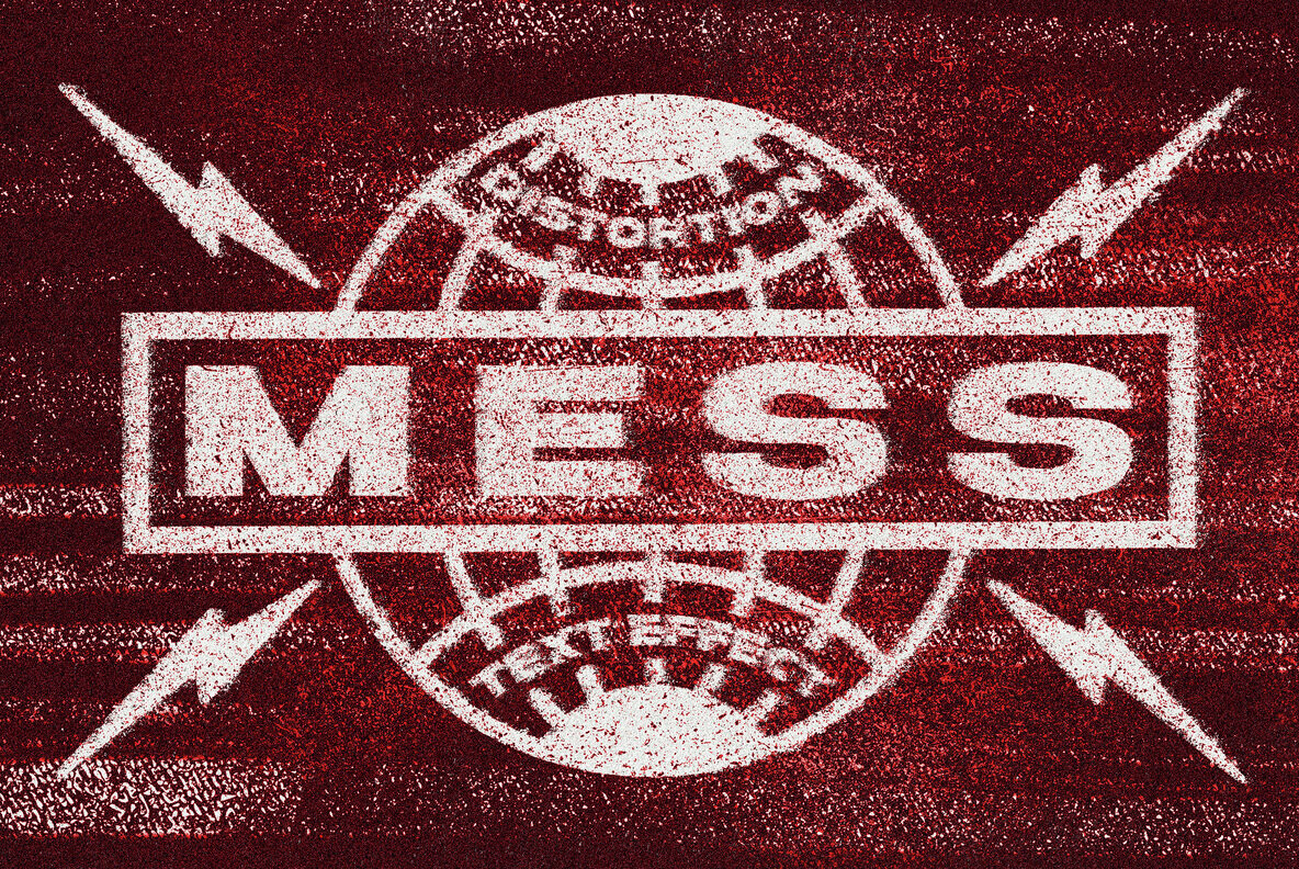 Messy Distortion Text and Logo Effect 1