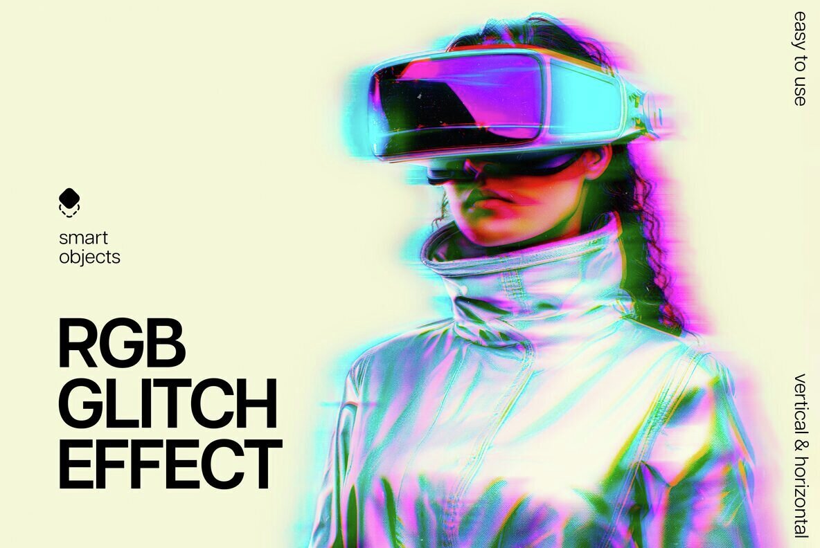 RGB Glitch Photo Effect 1