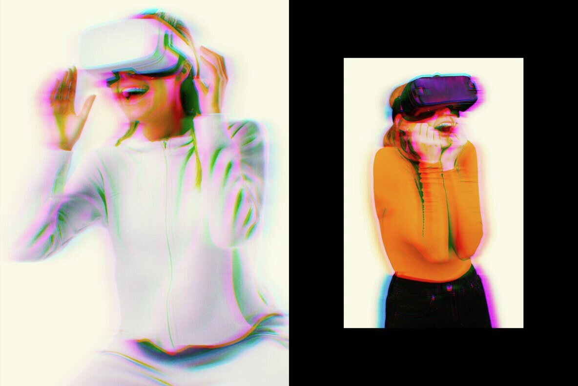 RGB Glitch Photo Effect 2