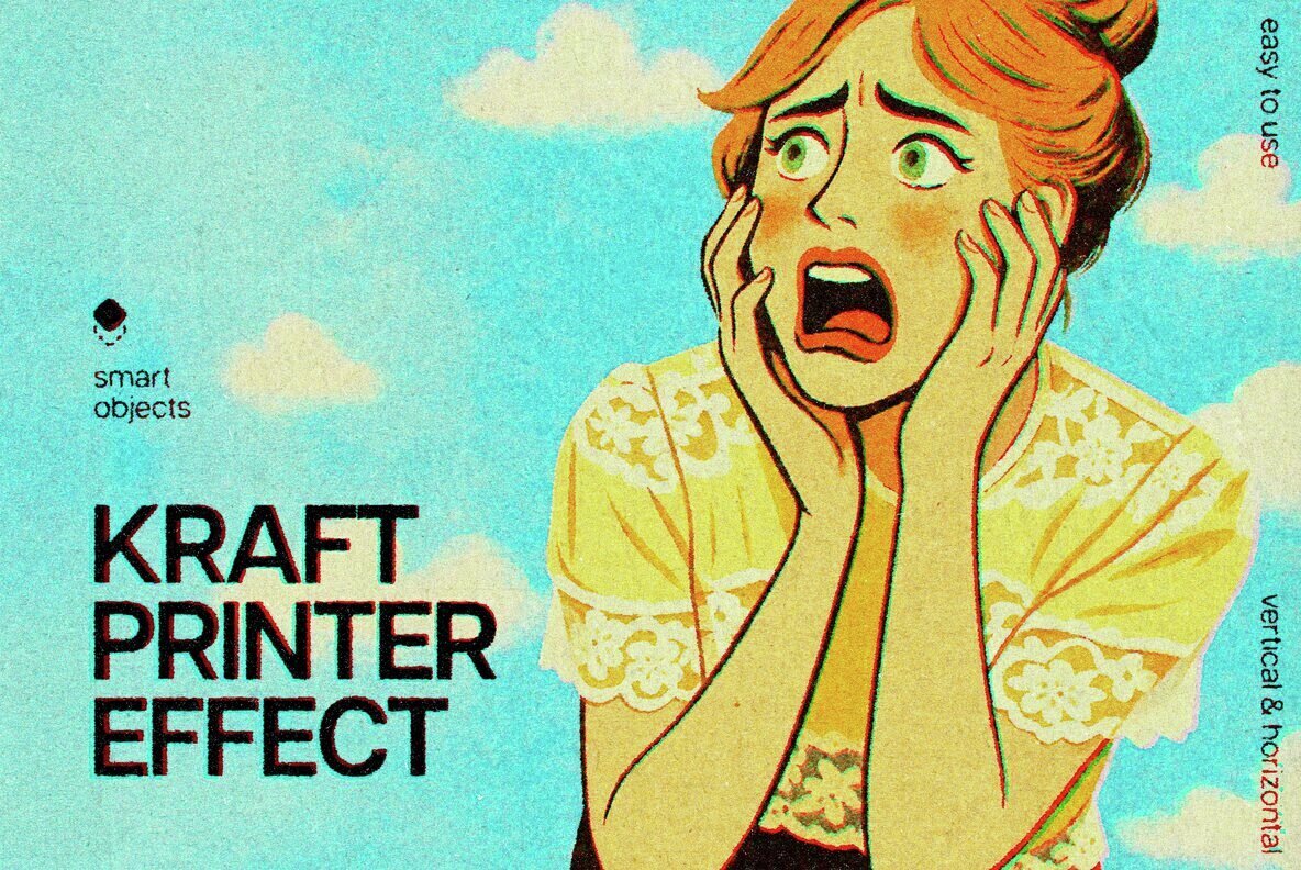 Kraft Printer Design Effect 1