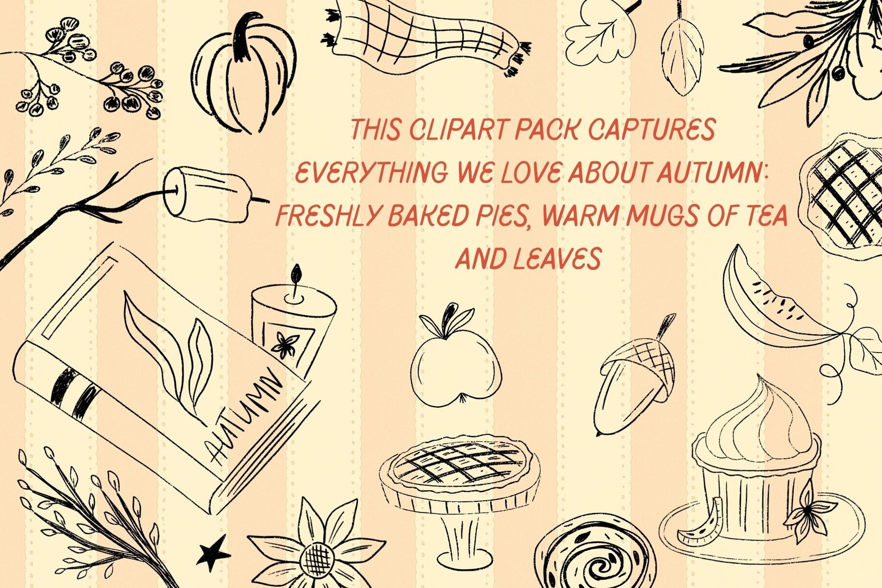Hand Drawn Food Cozy Autumn 6