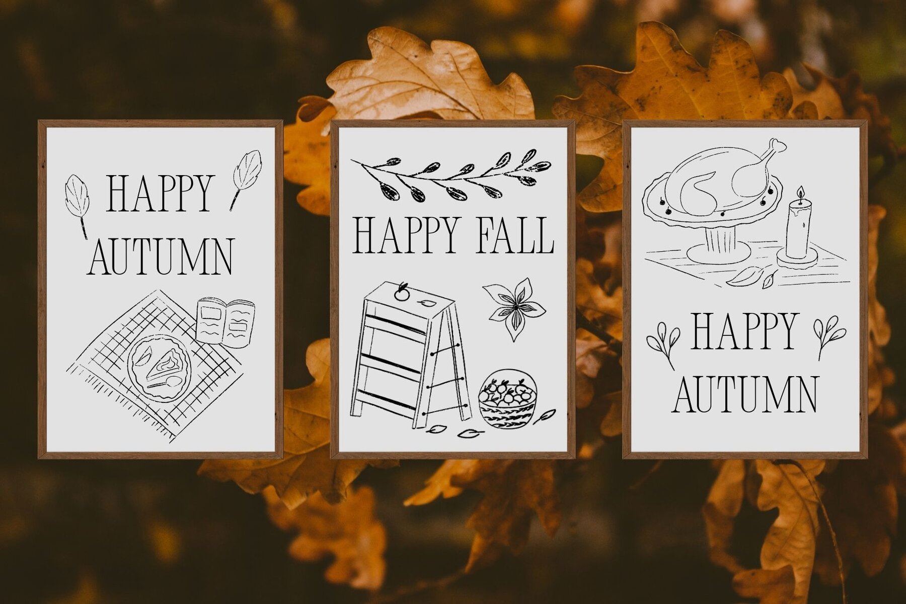 Hand Drawn Food Cozy Autumn 7