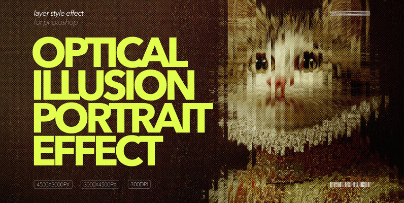 Optical Illusion Portrait Effect