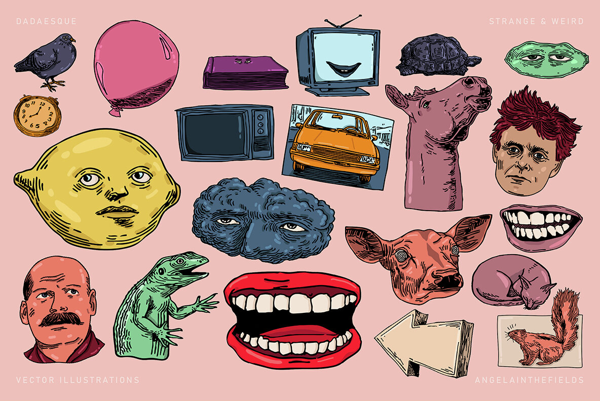 Dadaesque Vector Icons and Brushes 6