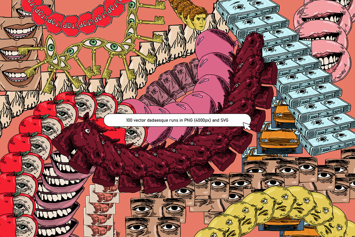 Dadaesque Vector Icons and Brushes 7