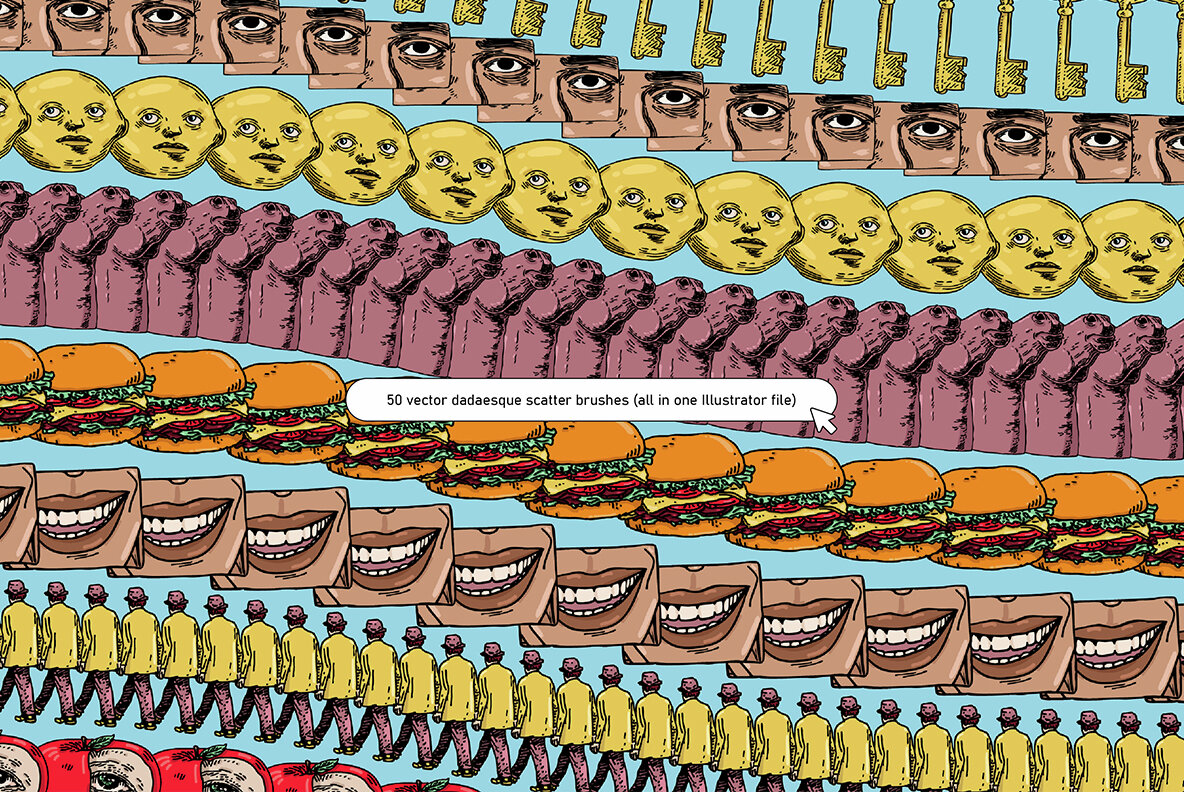 Dadaesque Vector Icons and Brushes 11