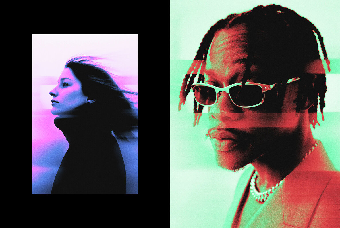 Glitch Blurred Photo Effect 4