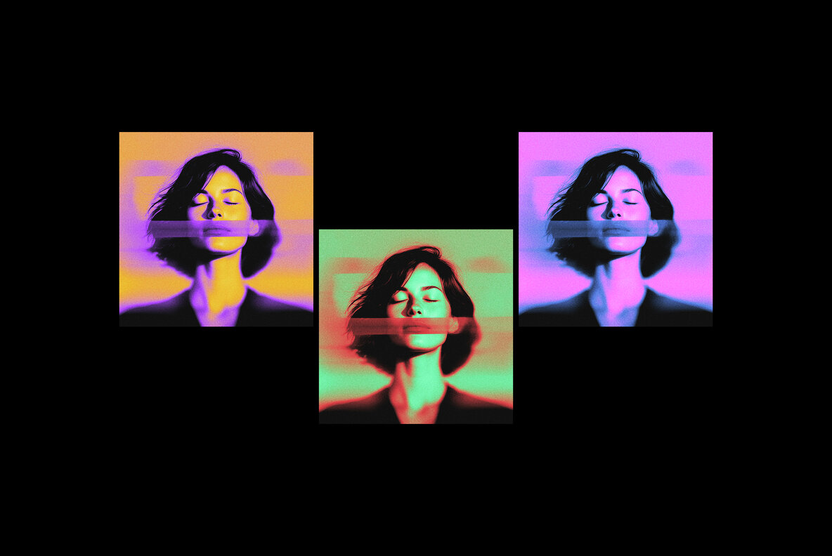 Glitch Blurred Photo Effect 5