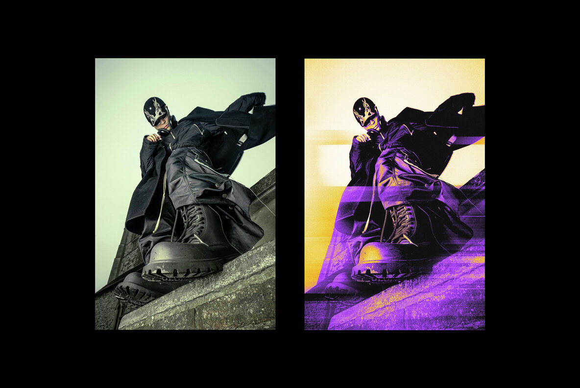 Glitch Blurred Photo Effect 6