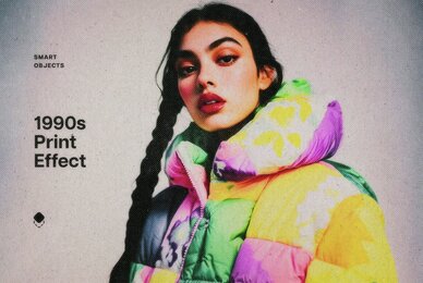 1990s Print Photo Effect