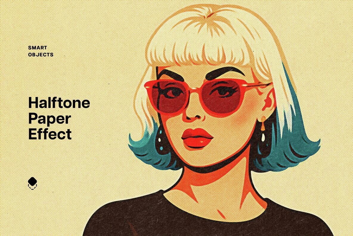 Halftone Paper Design Effect 1