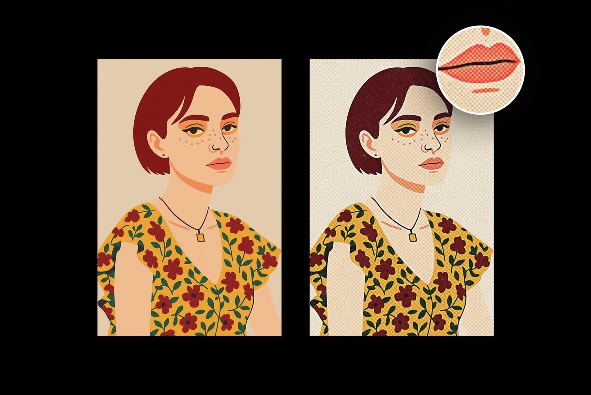 Halftone Paper Design Effect 4