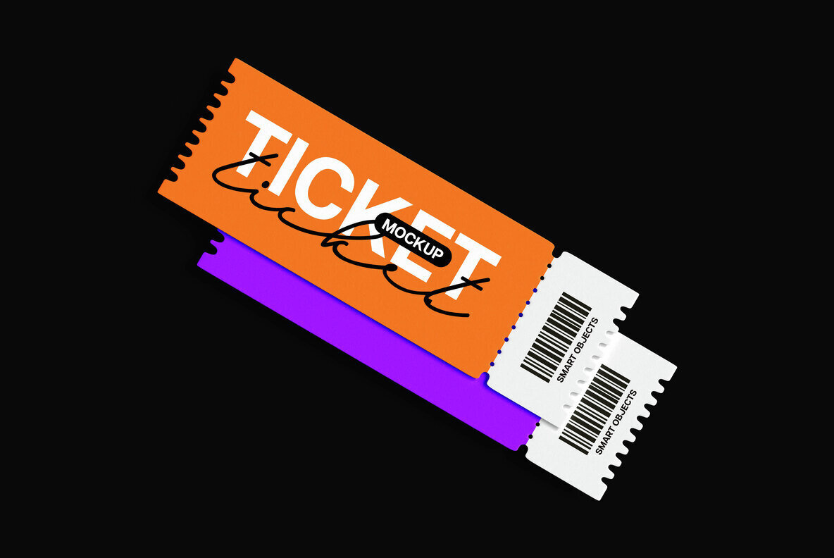Event Ticket Mockup Collection 3