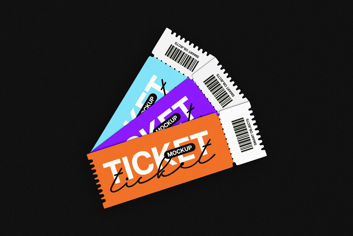 Event Ticket Mockup Collection 5