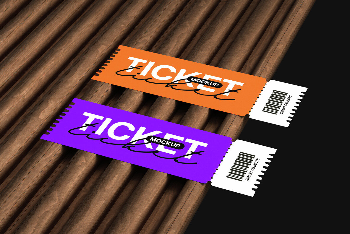 Event Ticket Mockup Collection 6
