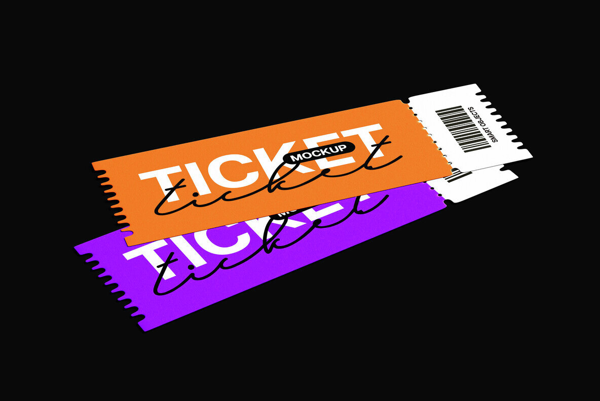 Event Ticket Mockup Collection 8