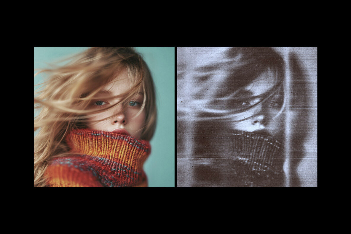 Distorted Scanner Photo Effect 4