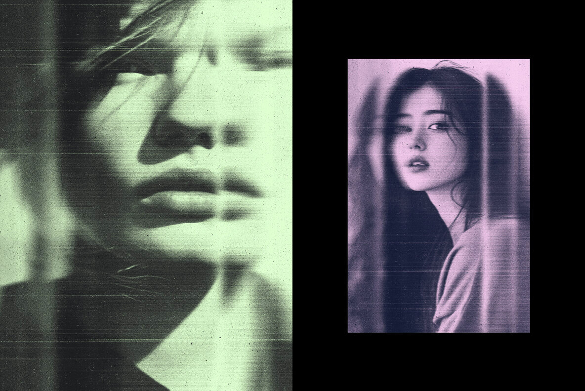 Distorted Scanner Photo Effect 6