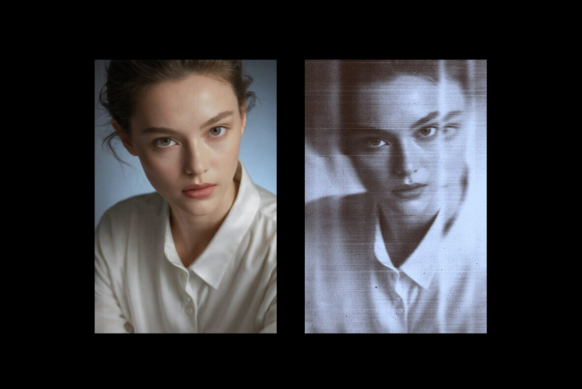 Distorted Scanner Photo Effect 7