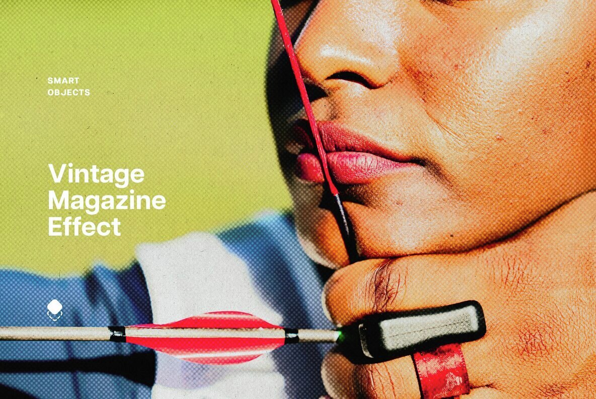 Vintage Magazine Photo Effect 1