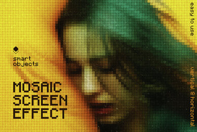 Mosaic Screen Photo Effect
