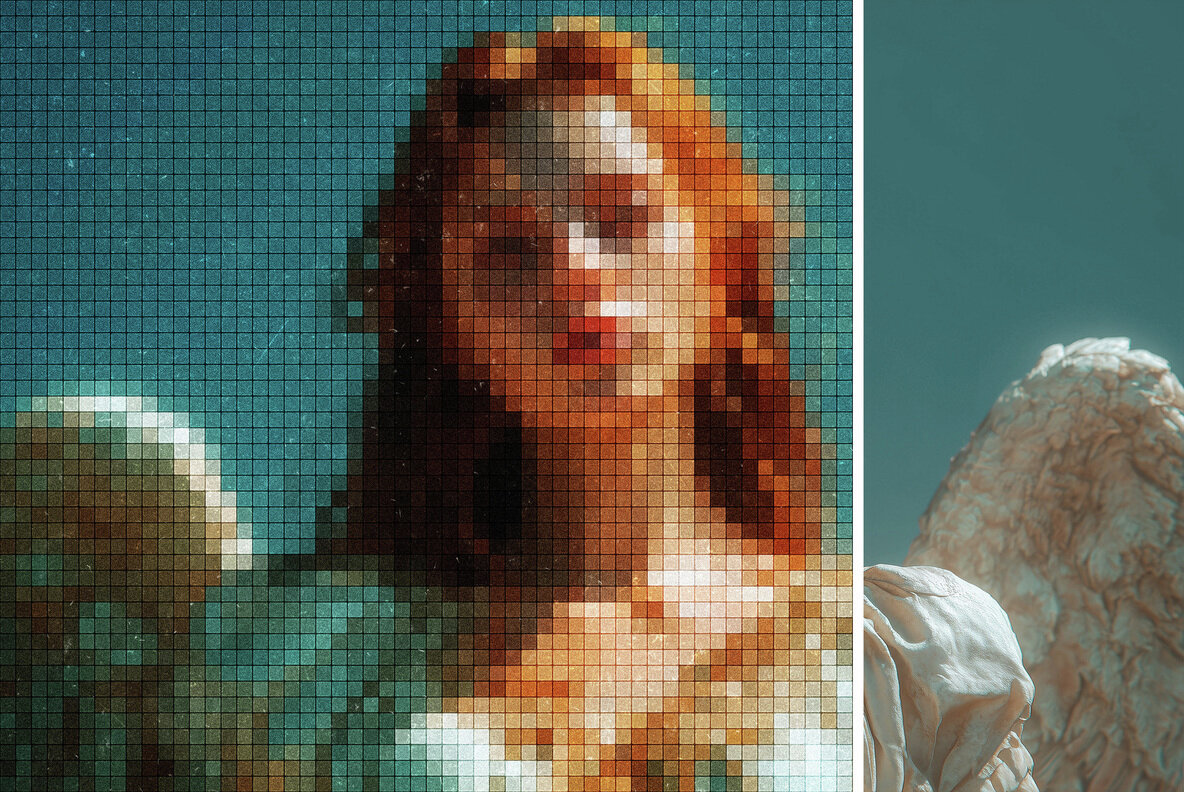 Mosaic Screen Photo Effect 3