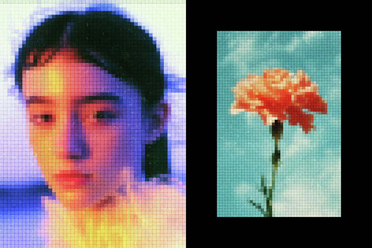 Mosaic Screen Photo Effect 4