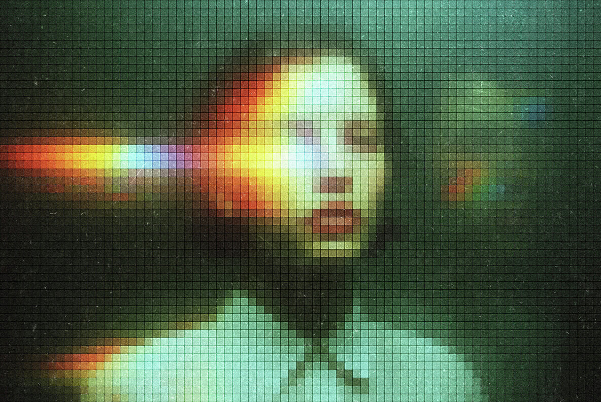 Mosaic Screen Photo Effect 5