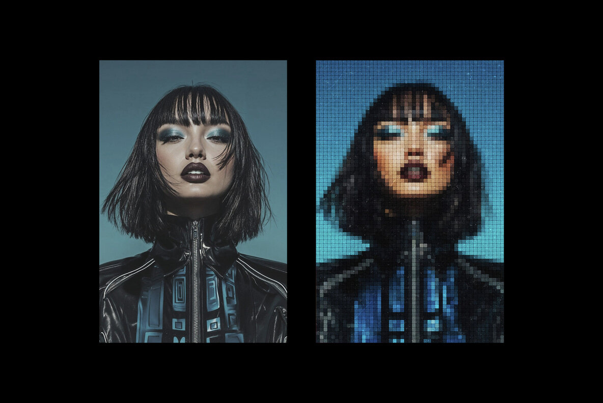 Mosaic Screen Photo Effect 6