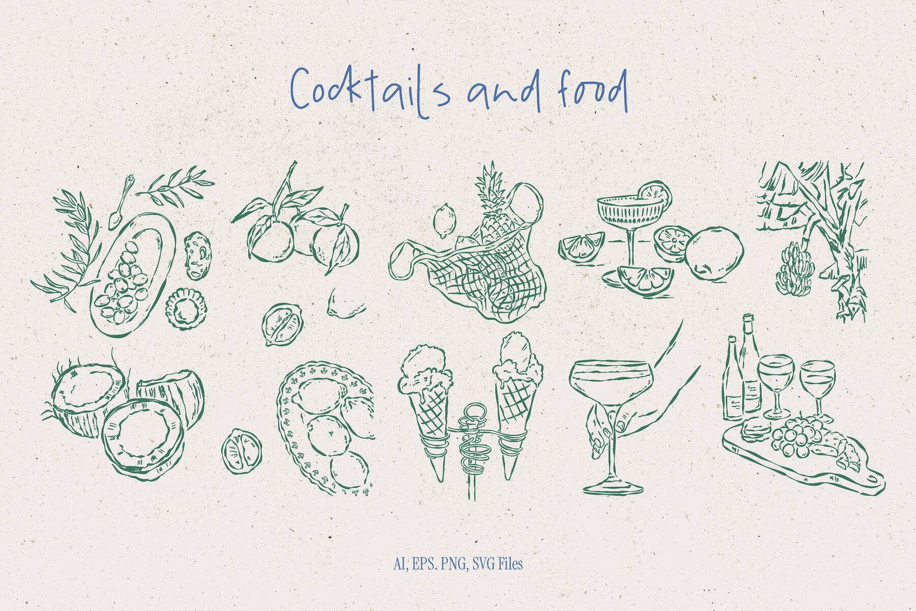 Mediterranean Vacation Illustrations 11