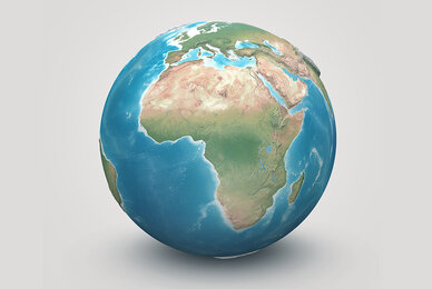 High Quality 3D Earth globe