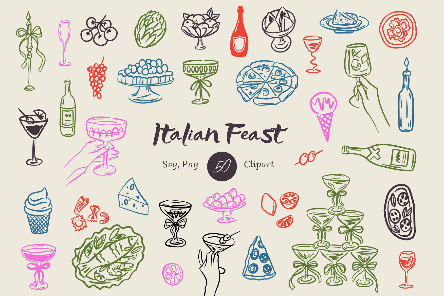 Whimsical Italian Feast 1