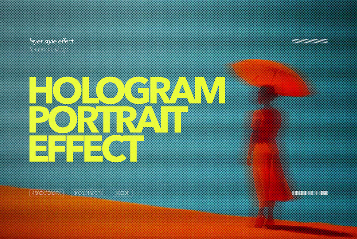 Hologram Portrait Effect 1