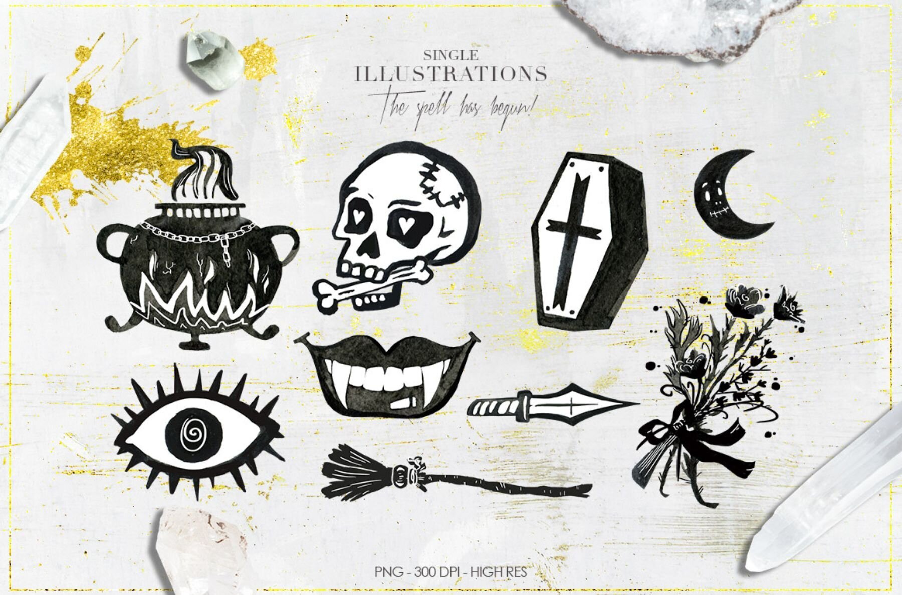 Halloween Black Magic Cliparts 3