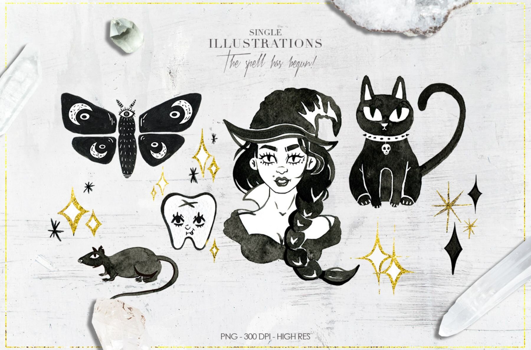 Halloween Black Magic Cliparts 4