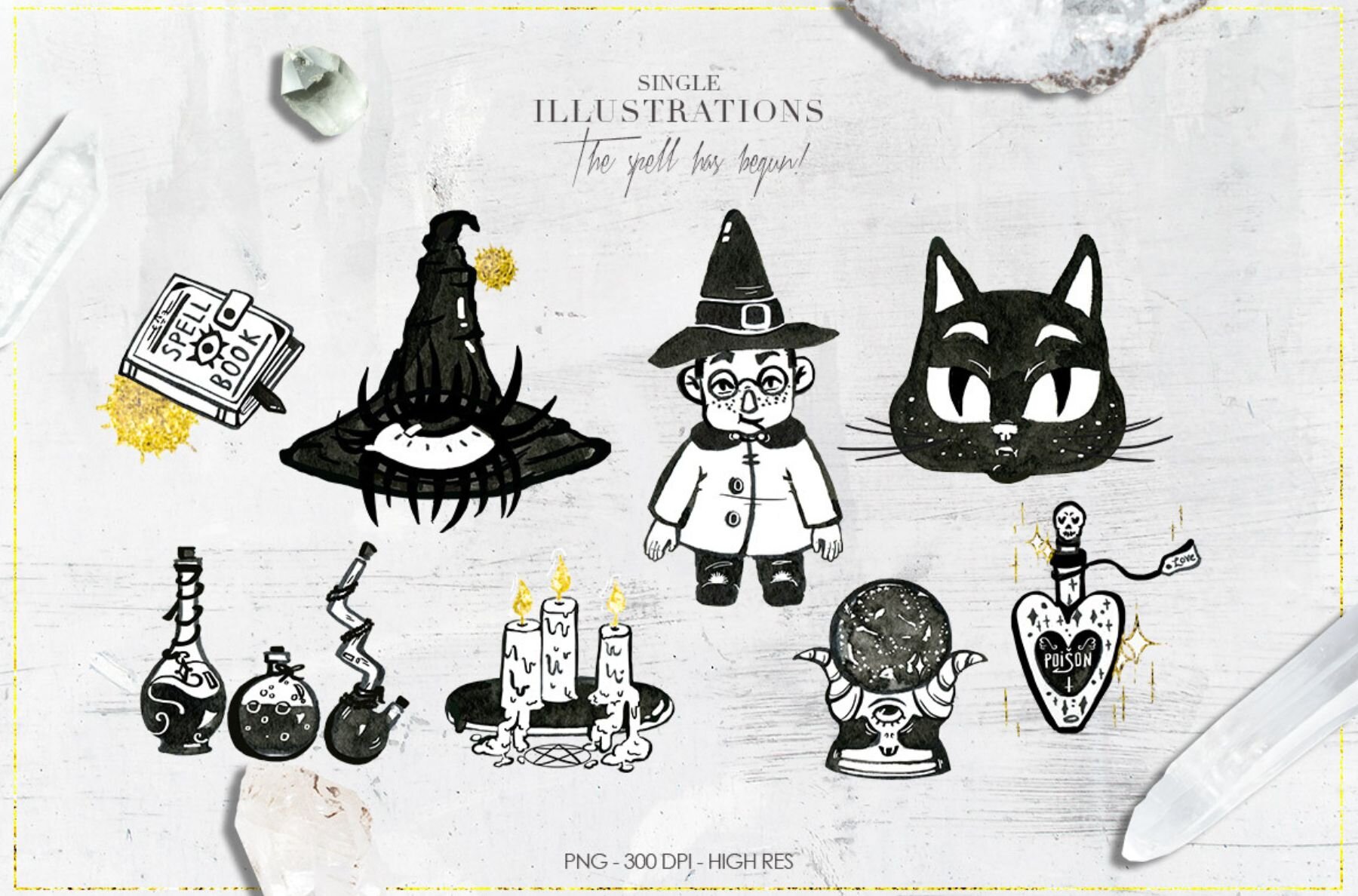 Halloween Black Magic Cliparts 5