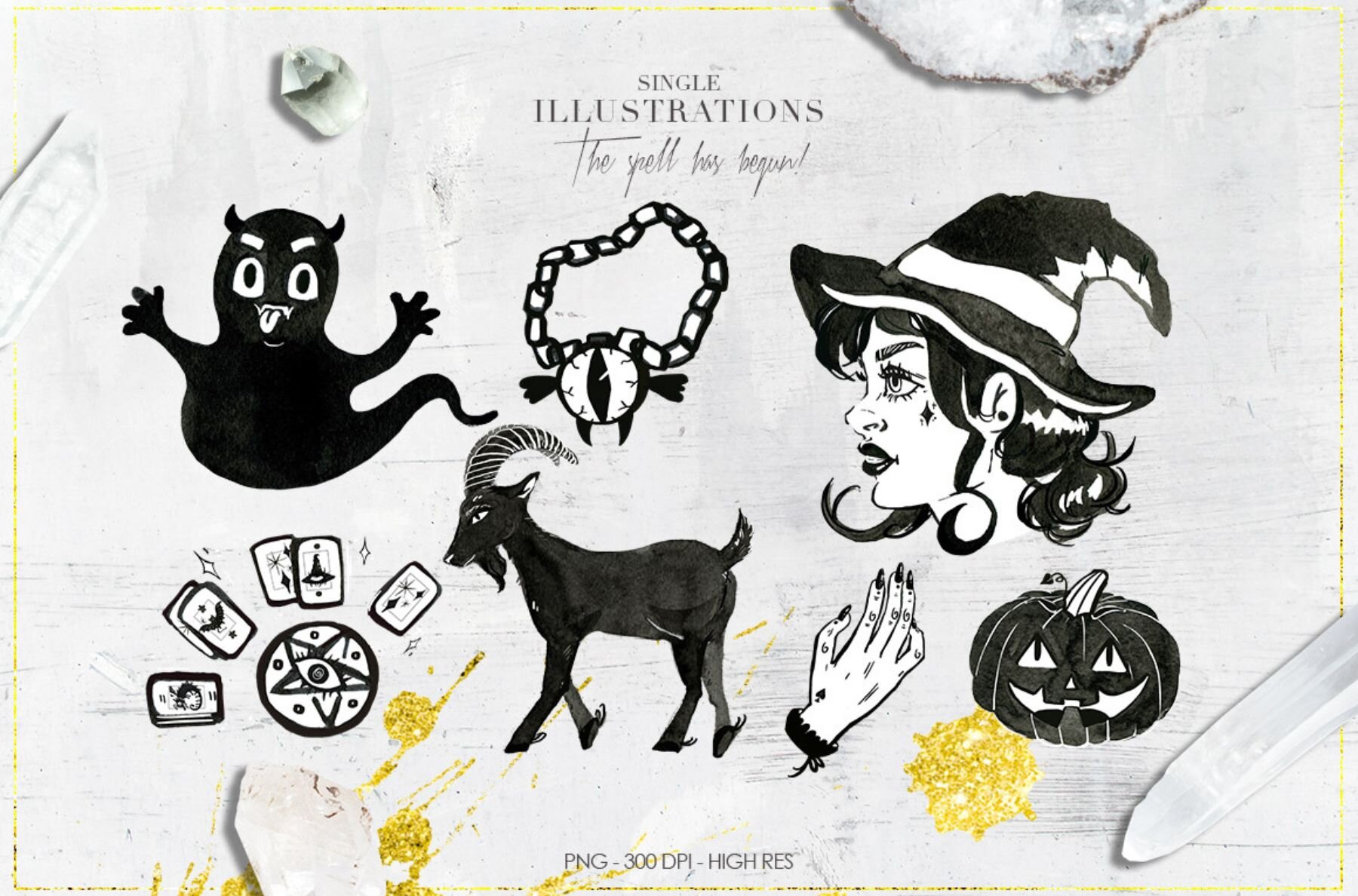 Halloween Black Magic Cliparts 6