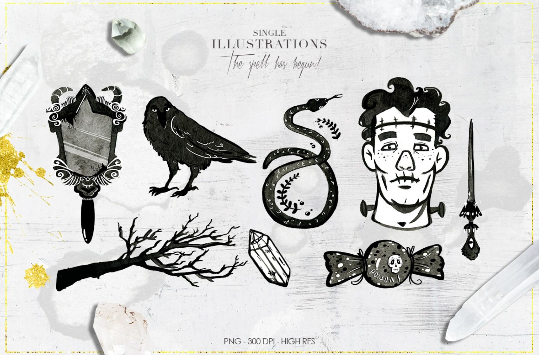 Halloween Black Magic Cliparts 8