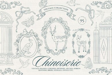 Vintage Chinoiserie Frame Collection